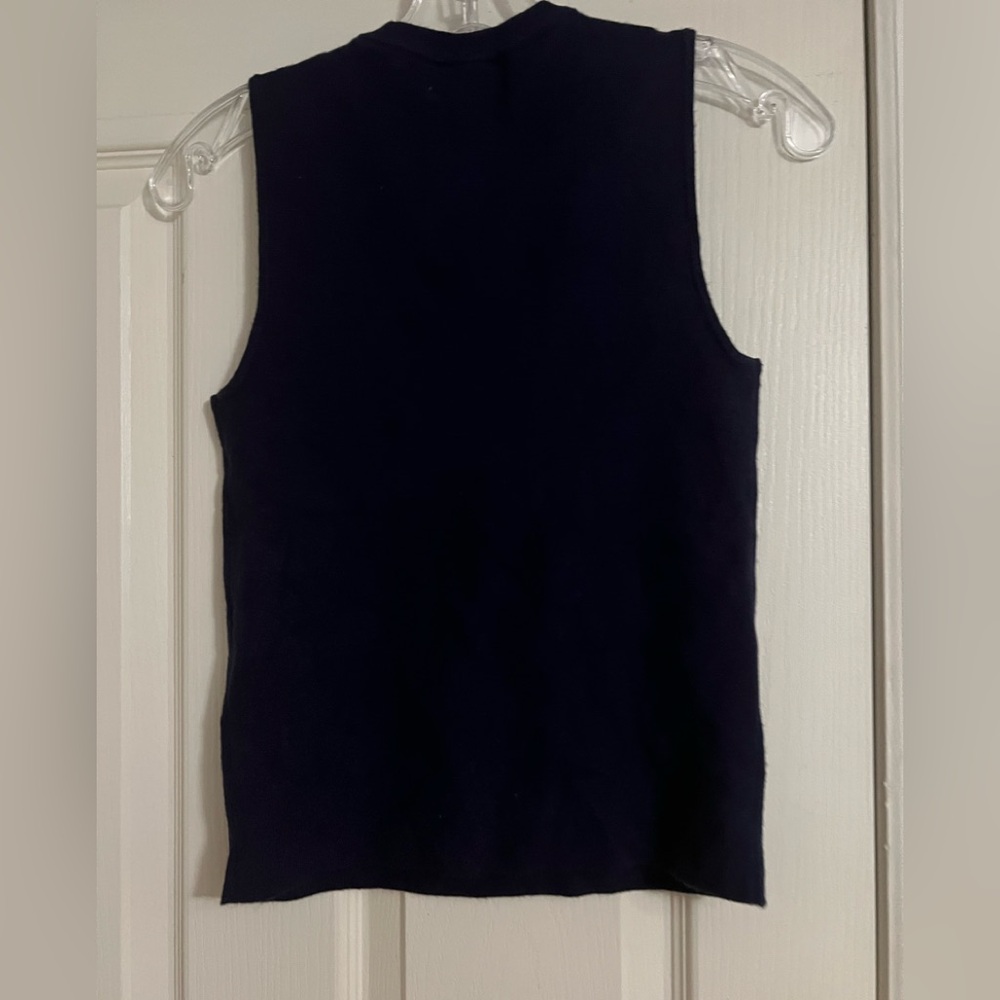 Marled by United Navy blue sleeveless tank top light weight sweater - Picture 5 of 5